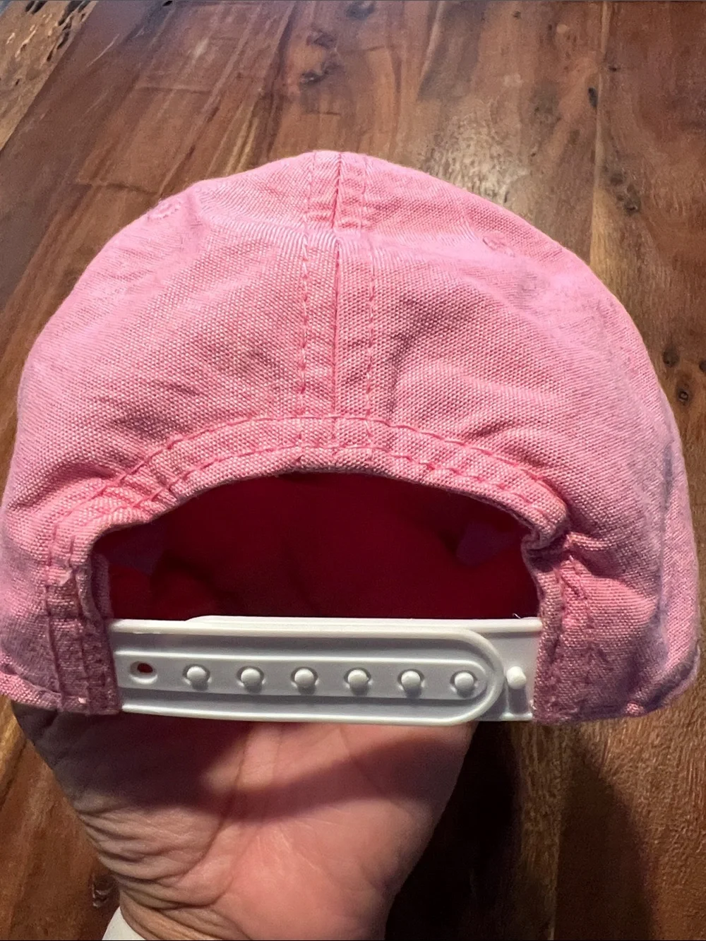 H&M Pink Kids Baseball Cap with White 'LA' Embroidery